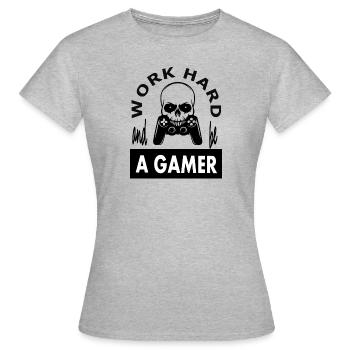 Gamer Game PC Game Computer Game Gift - Women's T-Shirt - heather grey - Front - AI Model Female 172 dark (172cm)