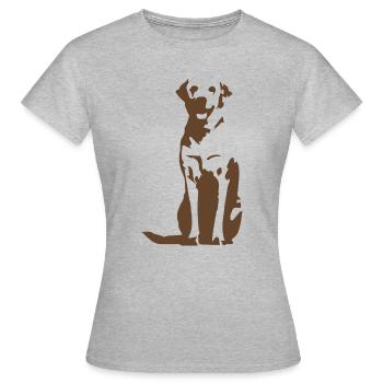 Labrador Retriever braun - Frauen T-Shirt - Grau meliert - Vorne - AI Model Female 172 dark (172cm)
