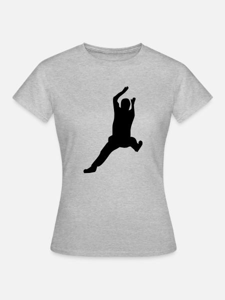 Handball Torhüter - Frauen T-Shirt - Grau meliert