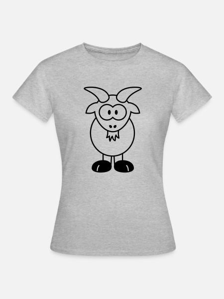 goat - Frauen T-Shirt - Grau meliert