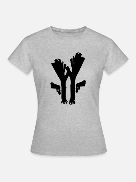 Lauch Fiction - Frauen T-Shirt - Grau meliert