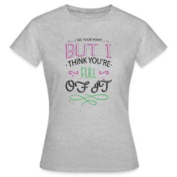arboriculturist lumber construction carpenter - Frauen T-Shirt - Grau meliert - Vorne - AI Model Female 172 dark (172cm)