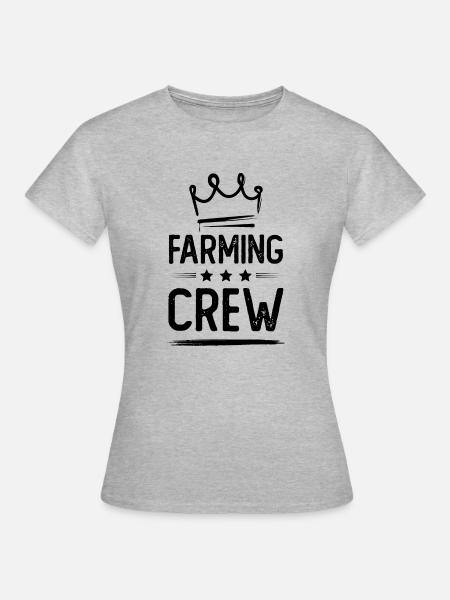Farming Crew - Frauen T-Shirt - Grau meliert