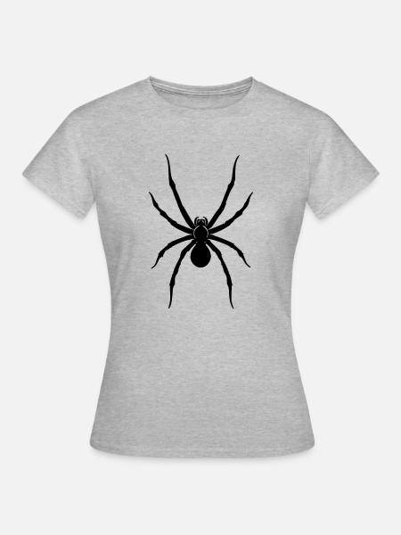 Spinne - Frauen T-Shirt - Grau meliert