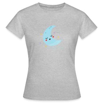 temps de sommeil - T-shirt Femme - gris chiné - Devant - AI Model Female 172 dark (172cm)