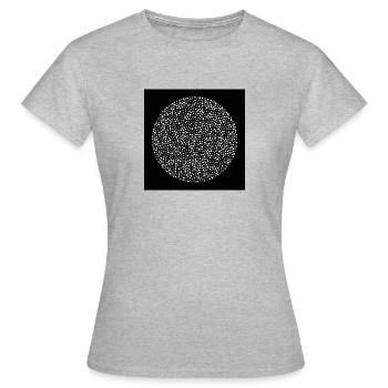 Psycho Punkte - Frauen T-Shirt - Grau meliert - Vorne - AI Model Female 172 dark (172cm)