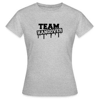 Team Hangover - Women's T-Shirt - heather grey - Front - AI Model Female 172 dark (172cm)