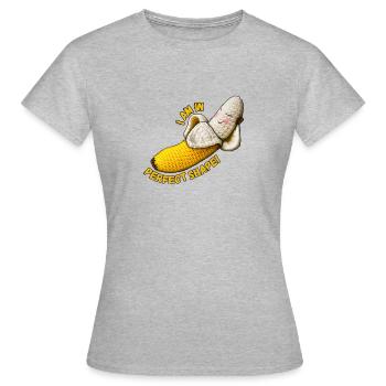 Banana - I am in perfect shape! - Frauen T-Shirt - Grau meliert - Vorne - AI Model Female 172 dark (172cm)