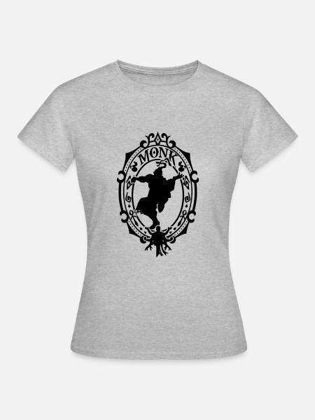 Mönch - Frauen T-Shirt - Grau meliert