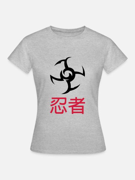 Ninja - T-shirt Femme - gris chiné