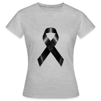 Mourning Band - Women's T-Shirt - heather grey - Front - AI Model Female 172 dark (172cm)