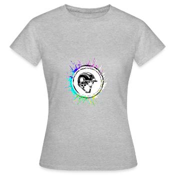 Reiterhut icon - Frauen T-Shirt - Grau meliert - Vorne - AI Model Female 172 dark (172cm)