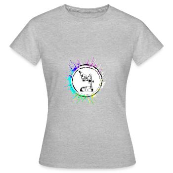 Microscope Icon Icon - Women's T-Shirt - heather grey - Front - AI Model Female 172 dark (172cm)