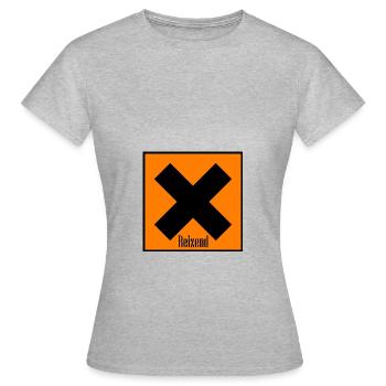 Joli T-shirt - T-shirt Femme - gris chiné - Devant - AI Model Female 172 dark (172cm)