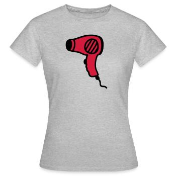Hair Dryer - Hair Dryer - Women's T-Shirt - heather grey - Front - AI Model Female 172 dark (172cm)
