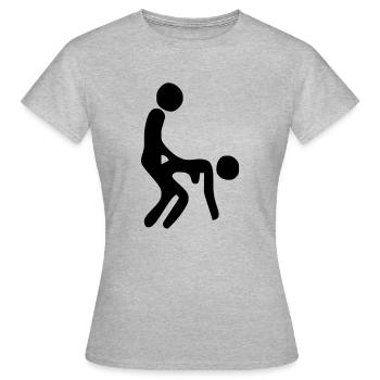 canine - T-shirt Femme - gris chiné - Devant - AI Model Female 172 dark (172cm)