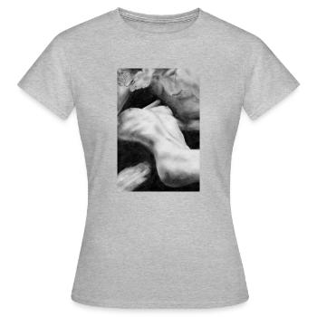 Amoureux - T-shirt Femme - gris chiné - Devant - AI Model Female 172 dark (172cm)