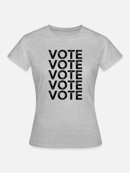 Abstimmung Abstimmung Abstimmung - Frauen T-Shirt - Grau meliert