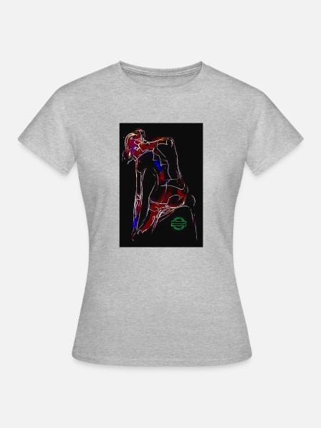 Akt 2023 - Frauen T-Shirt - Grau meliert
