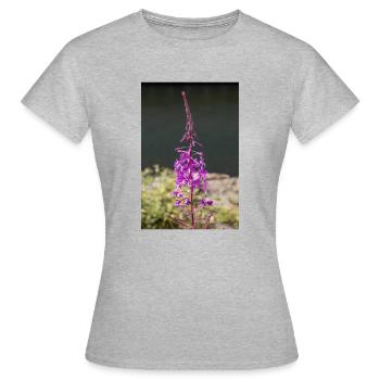 épilobe à feuilles étroites également herbe de saule également rose rose - T-shirt Femme - gris chiné - Devant - AI Model Female 172 dark (172cm)