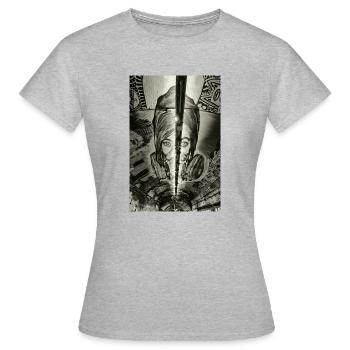 London Tunnel - Frauen T-Shirt - Grau meliert - Vorne - AI Model Female 172 dark (172cm)
