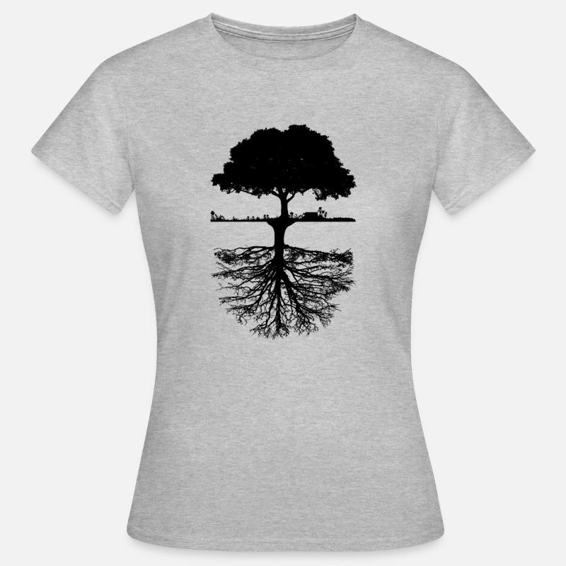 tree - Women's T-Shirt - heather grey