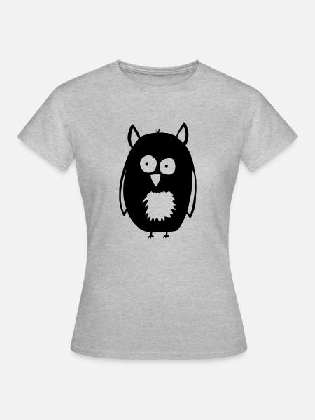 Fat Bird - Frauen T-Shirt - Grau meliert