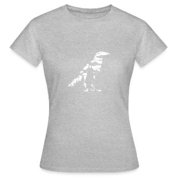 Le corbeau - T-shirt Femme - gris chiné - Devant - AI Model Female 172 dark (172cm)