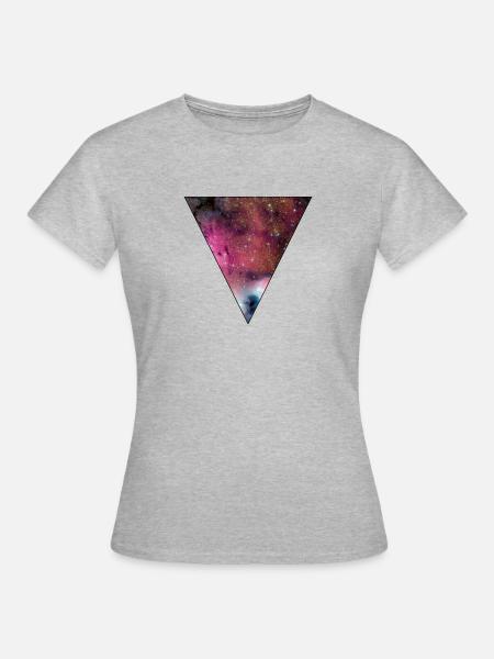 Galaxie - Frauen T-Shirt - Grau meliert