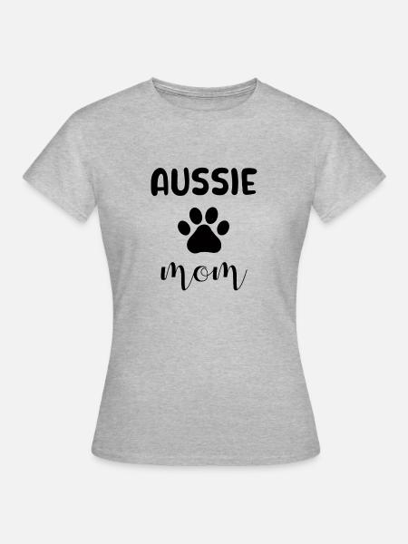 Aussie Mom - Frauen T-Shirt - Grau meliert