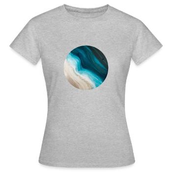 SEA - Women's T-Shirt - heather grey - Front - AI Model Female 172 dark (172cm)