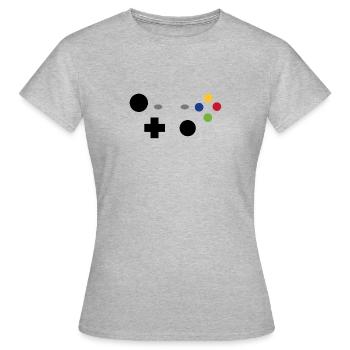 Controller - Women's T-Shirt - heather grey - Front - AI Model Female 172 dark (172cm)
