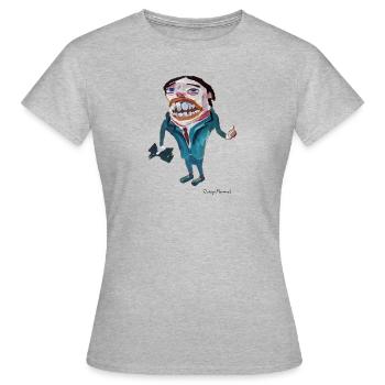 vendeur de dollars - T-shirt Femme - gris chiné - Devant - AI Model Female 172 dark (172cm)