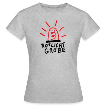 Rotlicht - Frauen T-Shirt - Grau meliert - Vorne - AI Model Female 172 dark (172cm)