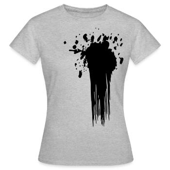 Splat - T-shirt Femme - gris chiné - Devant - AI Model Female 172 dark (172cm)
