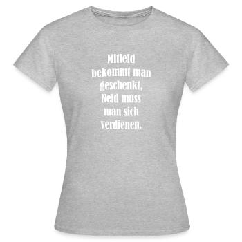 paroles cool - T-shirt Femme - gris chiné - Devant - AI Model Female 172 dark (172cm)