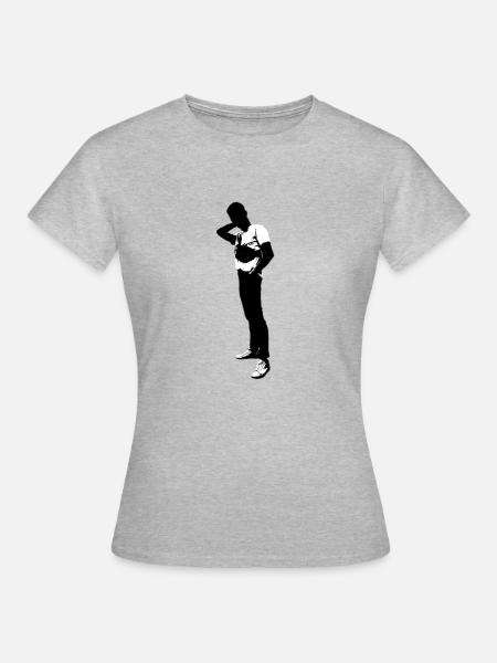 Stabiles Outfit - Frauen T-Shirt - Grau meliert