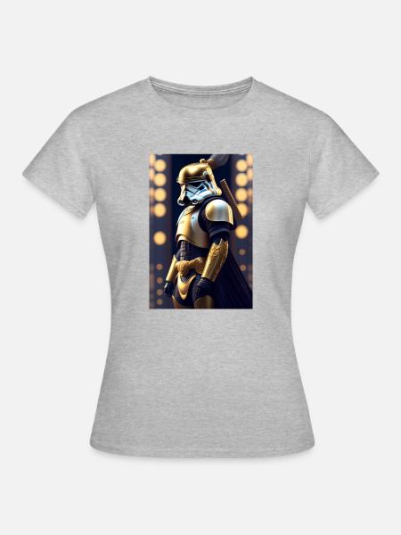 Steampunk 3 - Frauen T-Shirt - Grau meliert