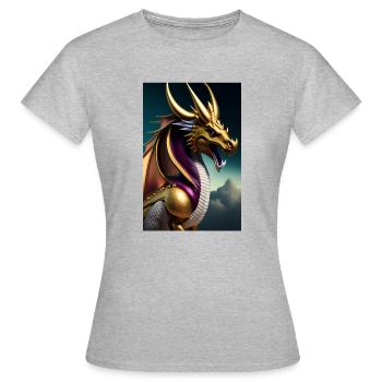Golden-headed dragon - Women's T-Shirt - heather grey - Front - AI Model Female 172 dark (172cm)