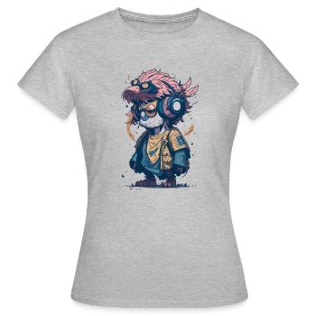 EULE in Cyber Punk Style - Women's T-Shirt - heather grey - Front - AI Model Female 172 dark (172cm)