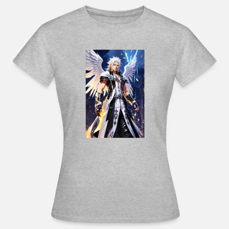 AI 3D Version 3 - Frauen T-Shirt - Grau meliert