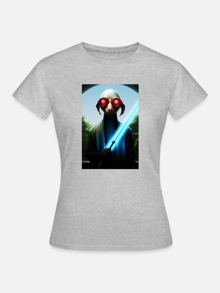 Das Licht - Frauen T-Shirt - Grau meliert