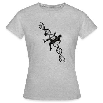 Fußballdesign Fußballspieler Fußballmannschaft - Frauen T-Shirt - Grau meliert - Vorne - AI Model Female 172 dark (172cm)