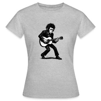 Auteur-compositeur-interprète | Le Singe Danseur - T-shirt Femme - gris chiné - Devant - AI Model Female 172 dark (172cm)