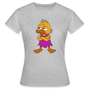 Nun, das ist richtig - Frauen T-Shirt - Grau meliert - Vorne - AI Model Female 172 dark (172cm)