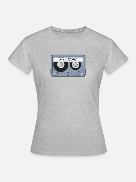 MiXtape - Frauen T-Shirt - Grau meliert