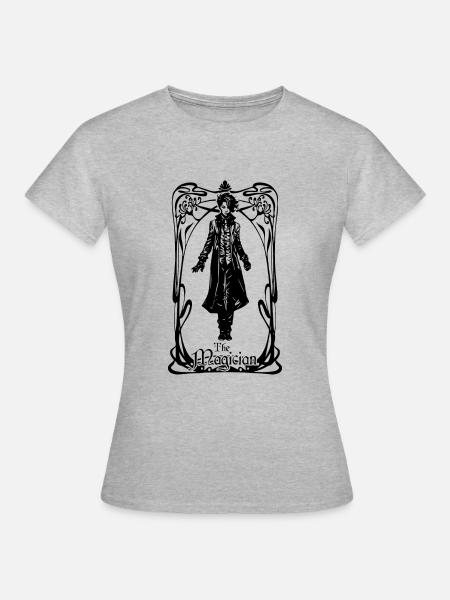 Tarotkarte Der Zauberer - Frauen T-Shirt - Grau meliert