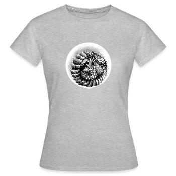Armadillo girdled lizard - Frauen T-Shirt - Grau meliert - Vorne - AI Model Female 172 dark (172cm)