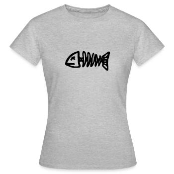 Pêche pêche pêche - T-shirt Femme - gris chiné - Devant - AI Model Female 172 dark (172cm)