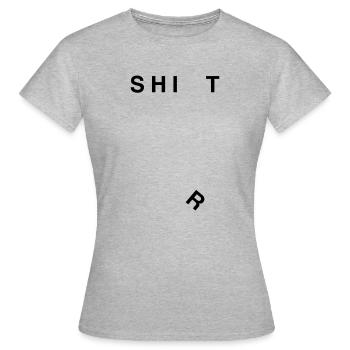 Shit - T-shirt Femme - gris chiné - Devant - AI Model Female 172 dark (172cm)